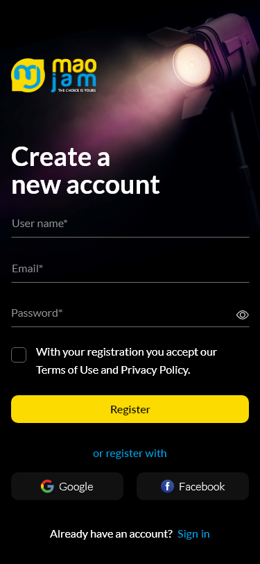 Sign Up Now